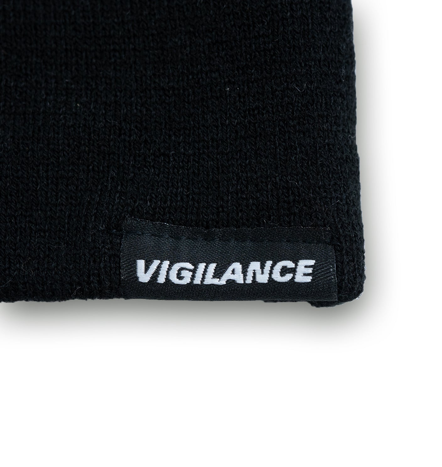 VIGILANCE BLACK BEANIE