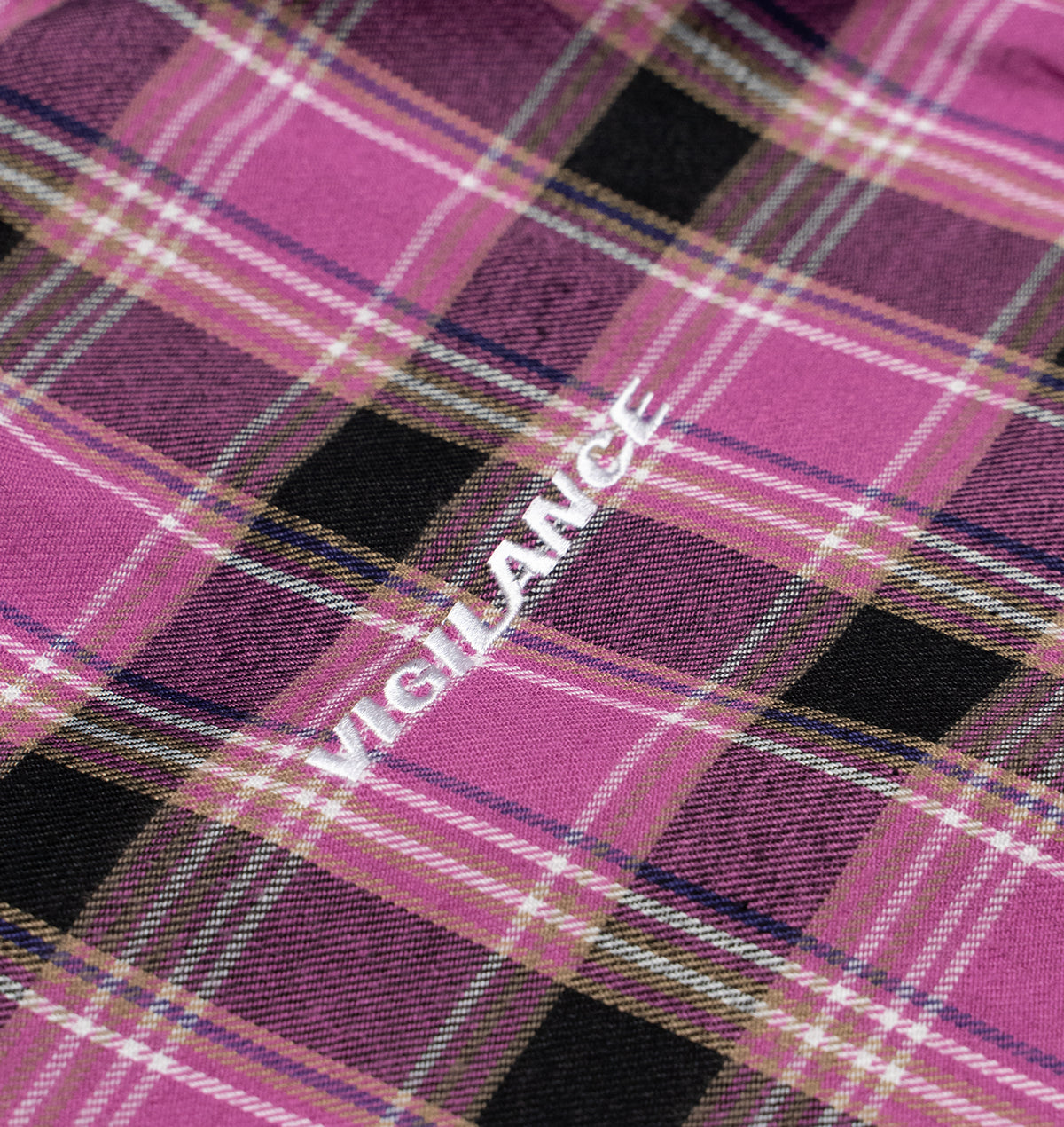 BLACK/PINK REVERSIBLE PLAID ZIP-UP HOODIE