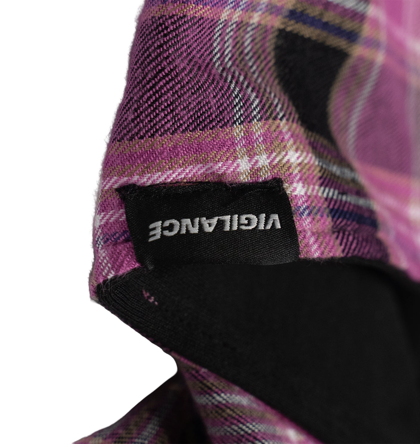 BLACK/PINK REVERSIBLE PLAID ZIP-UP HOODIE