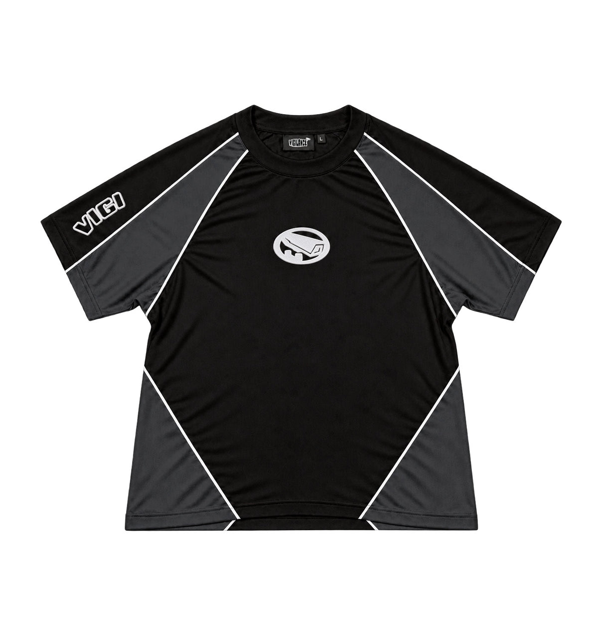 BLACK REFLECTIVE T-SHIRT