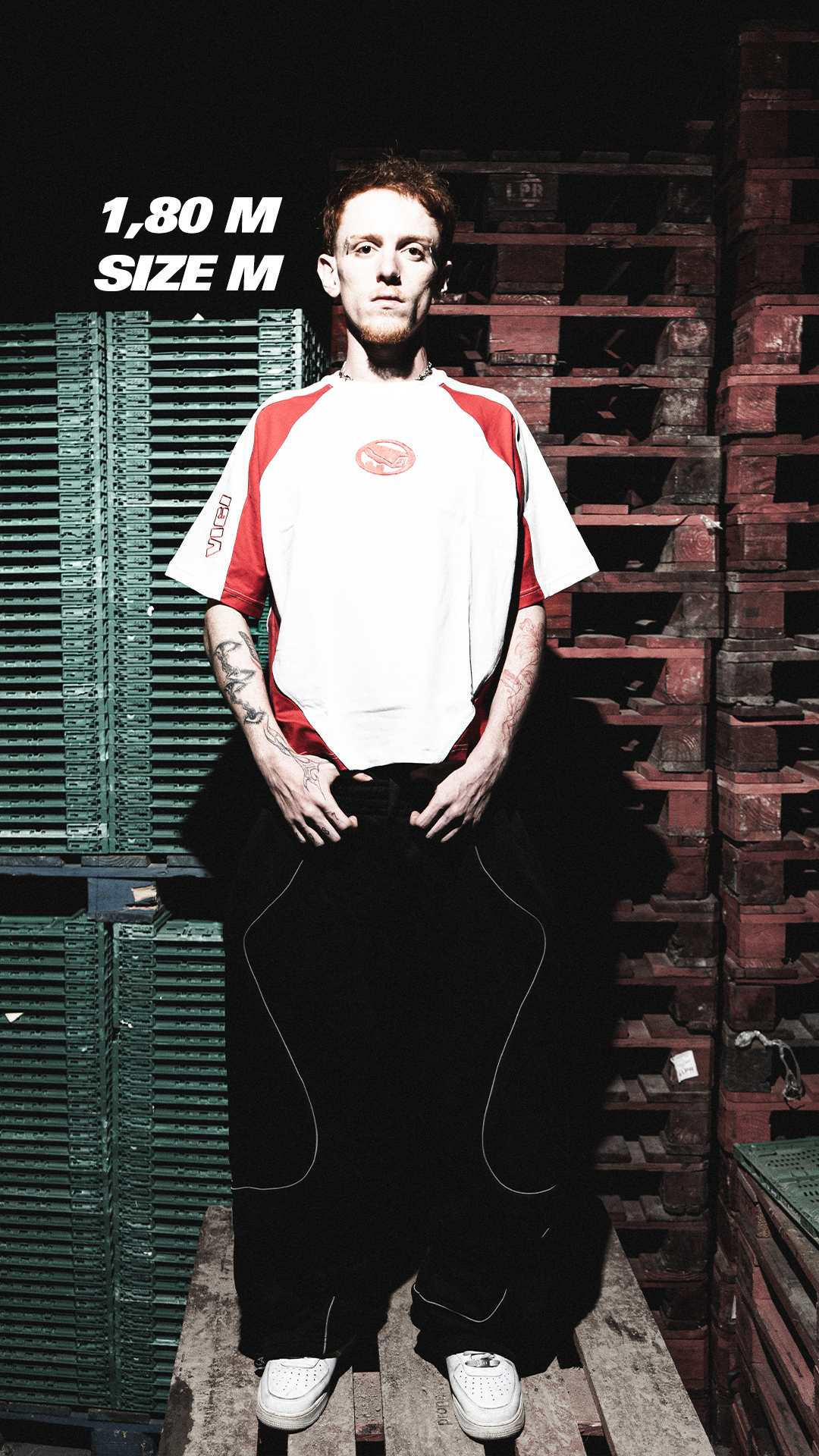 RED REFLECTIVE T-SHIRT