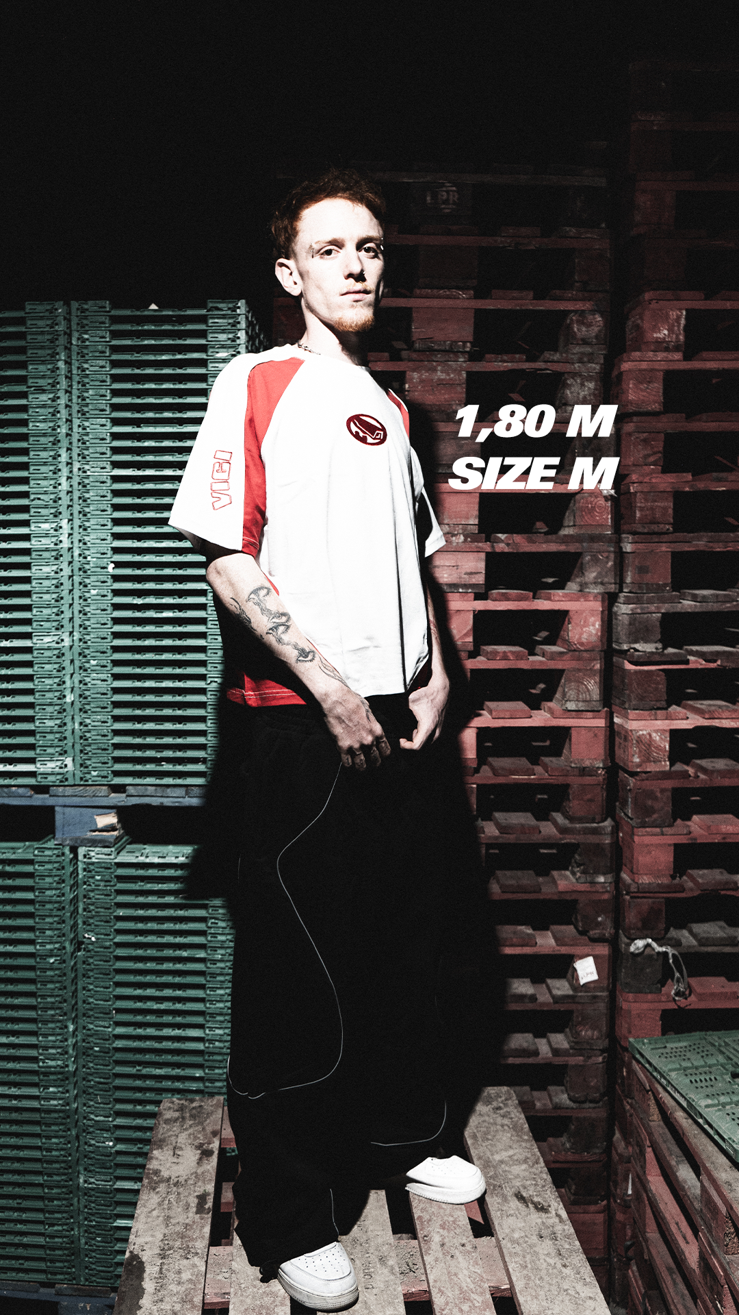RED REFLECTIVE T-SHIRT