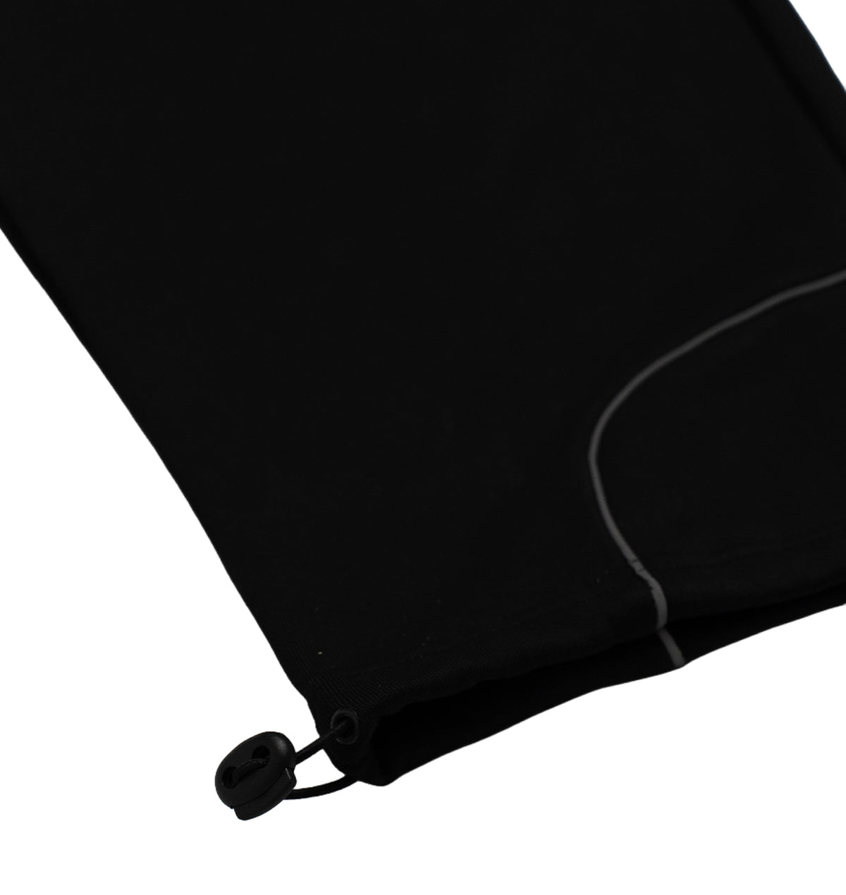 BLACK REFLECTIVE TRACKSUIT PANTS