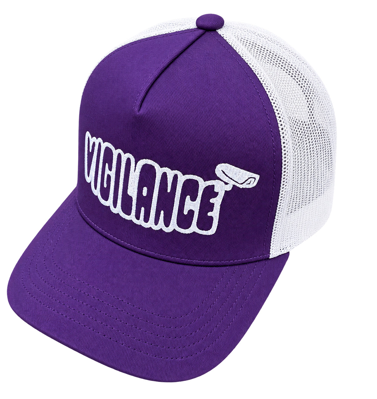 VIGILANCE PURPLE TRUCKER CAP