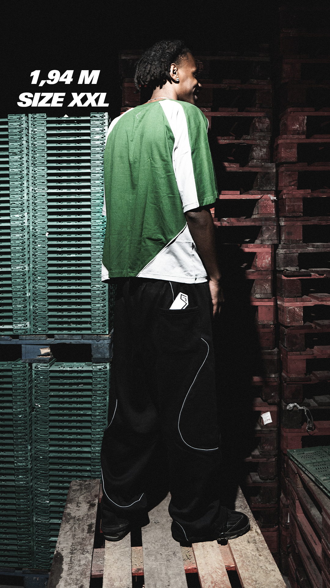 GREEN REFLECTIVE T-SHIRT