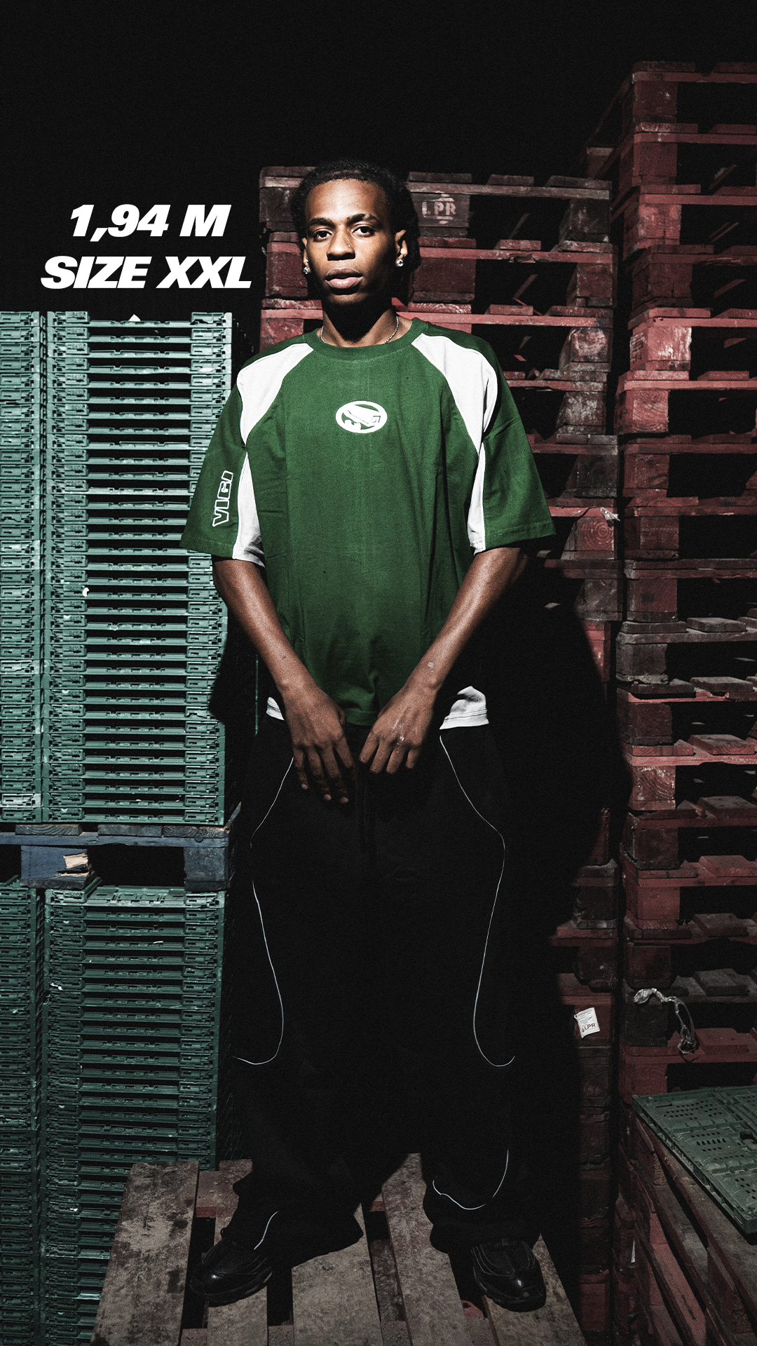 GREEN REFLECTIVE T-SHIRT