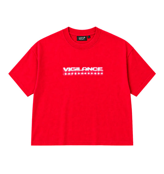 RED CHECKERED T-SHIRT
