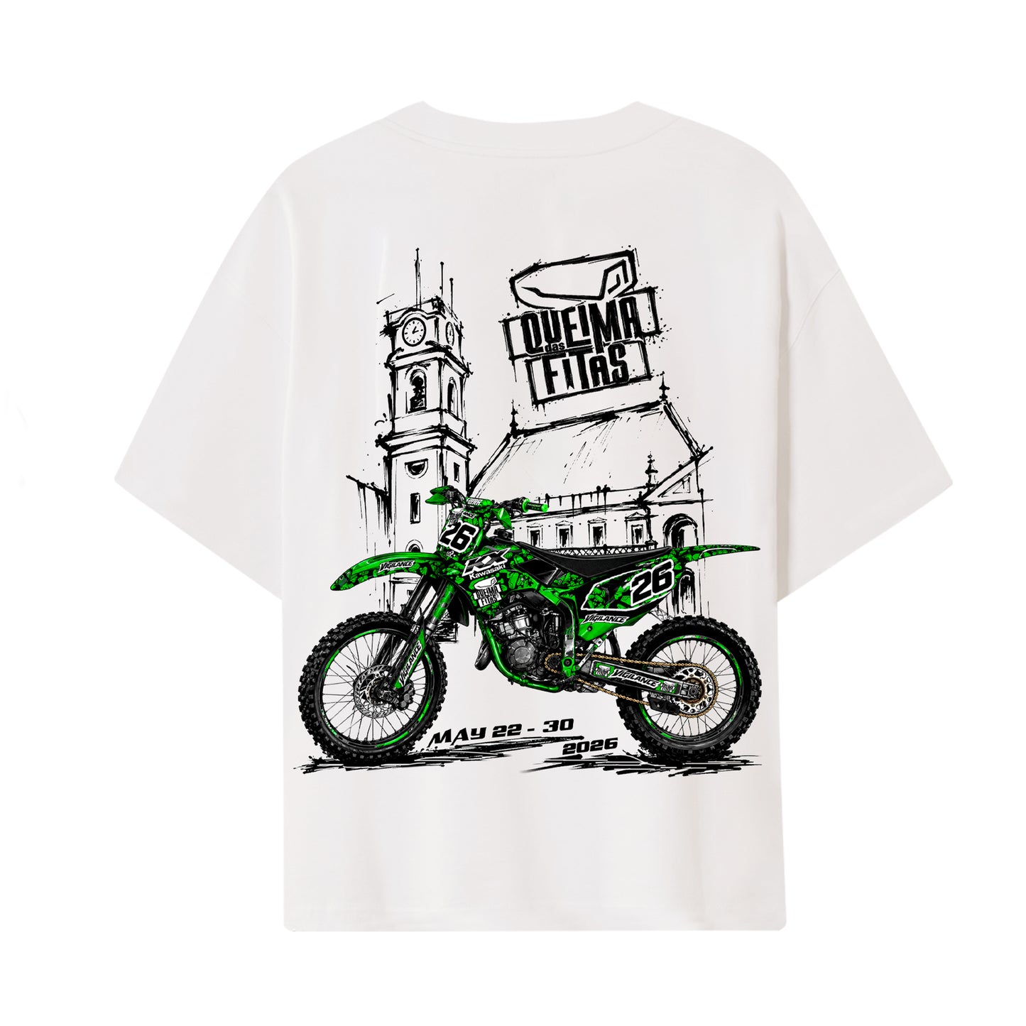 VIGI X QUEIMA 26 WHITE TEE