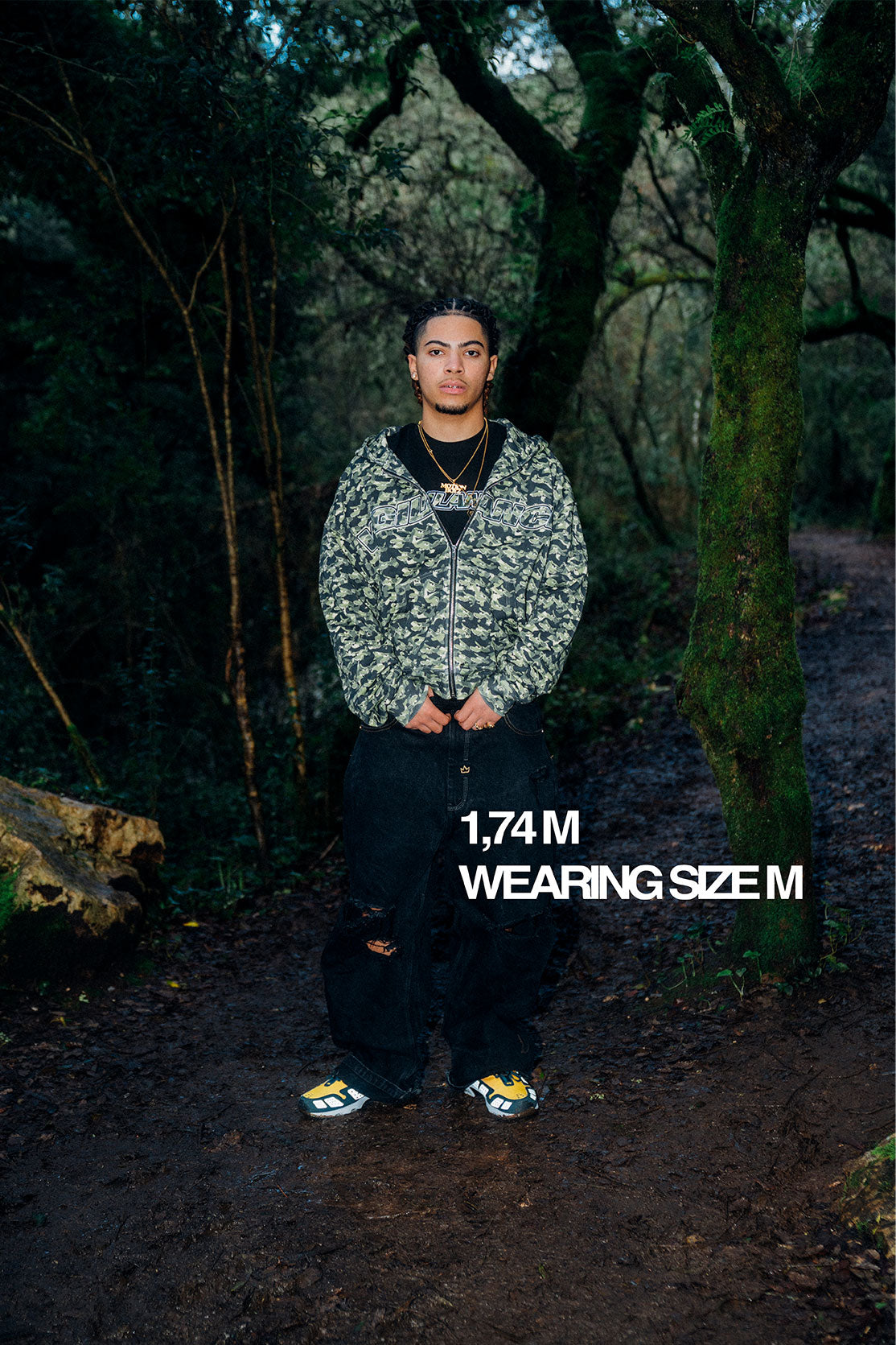 VIGILANCE CAMO ZIP-UP HOODIE