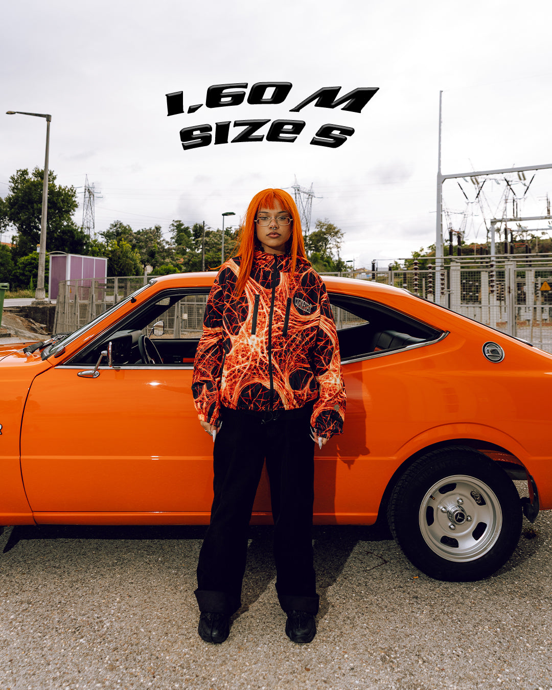 ORANGE LOBOTOMIA TECH WINDBREAKER