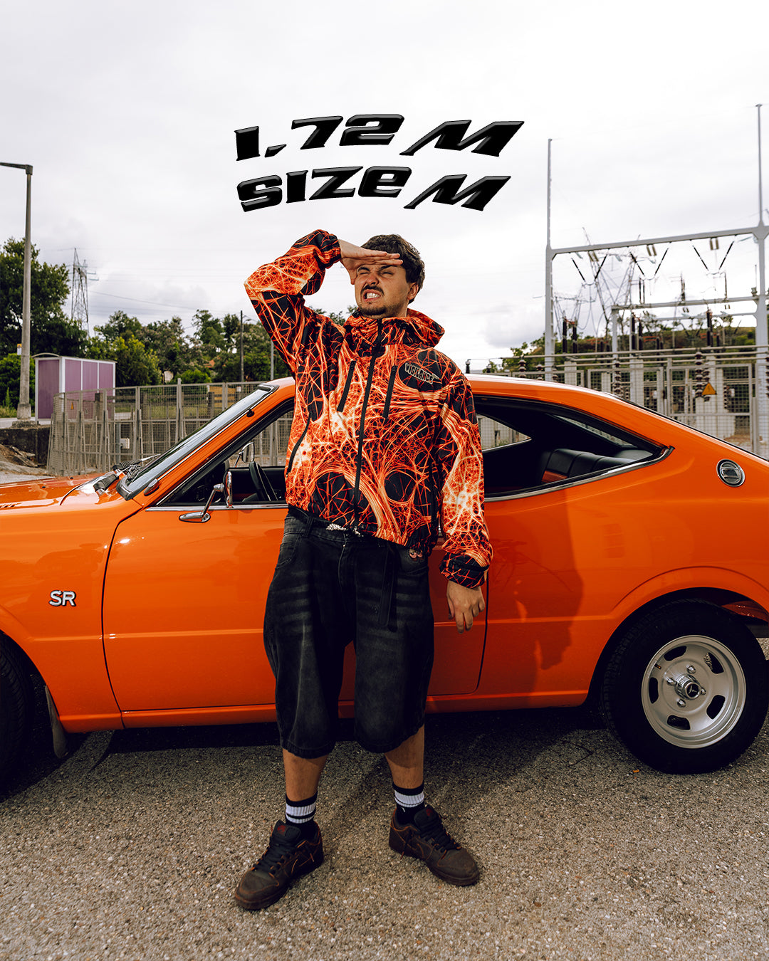 ORANGE LOBOTOMIA TECH WINDBREAKER