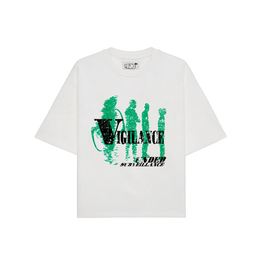 UNDER-SURVEILLANCE WHITE T-SHIRT