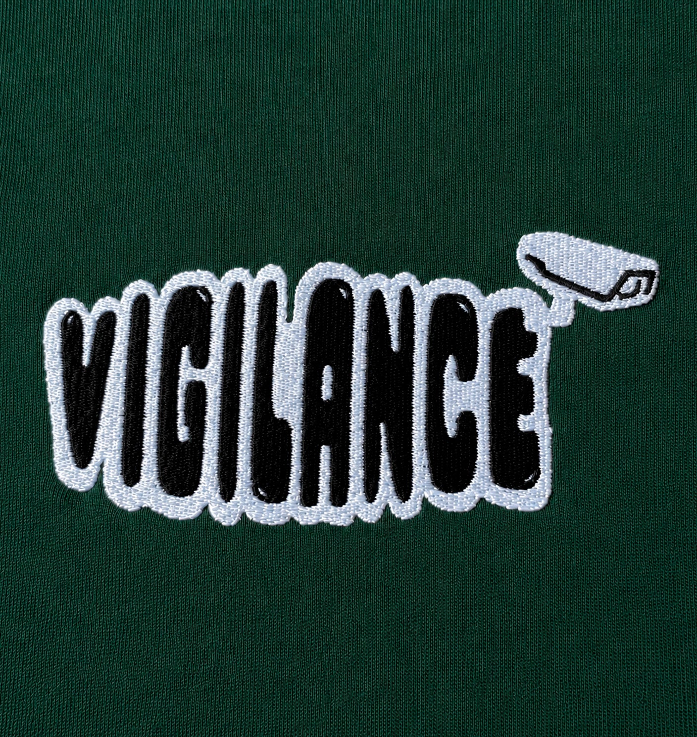 GREEN EMBROIDERED T-SHIRT