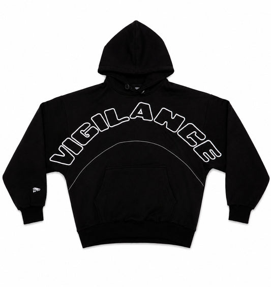 BLACK REFLECTIVE TRACKSUIT HOODIE