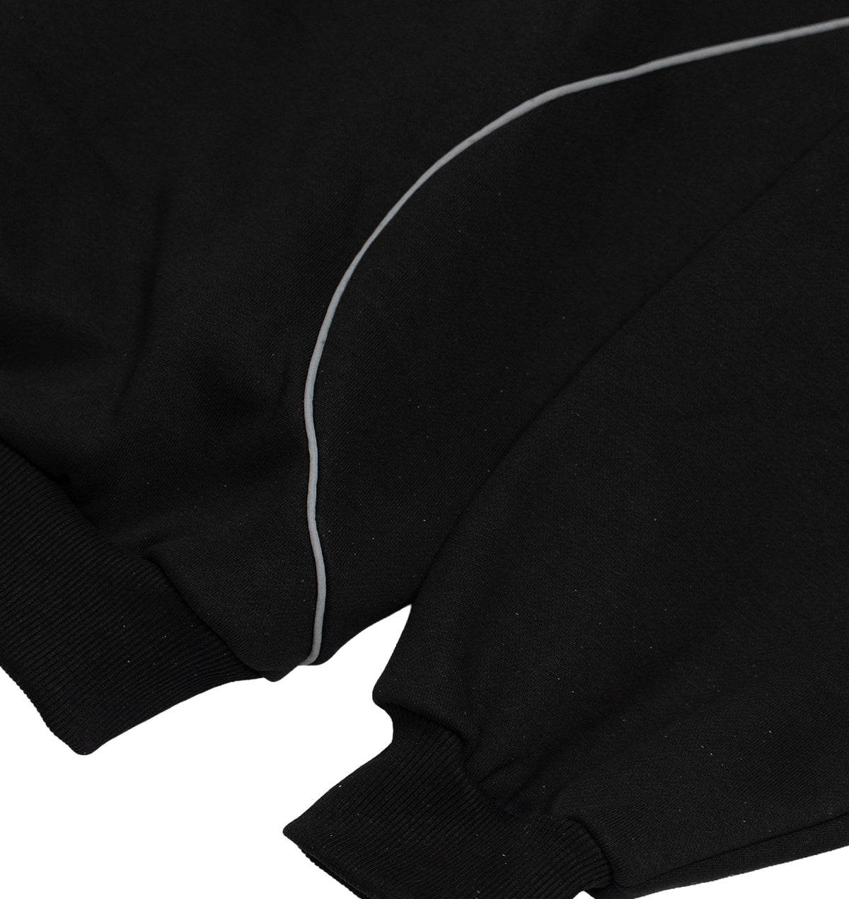 BLACK REFLECTIVE TRACKSUIT HOODIE