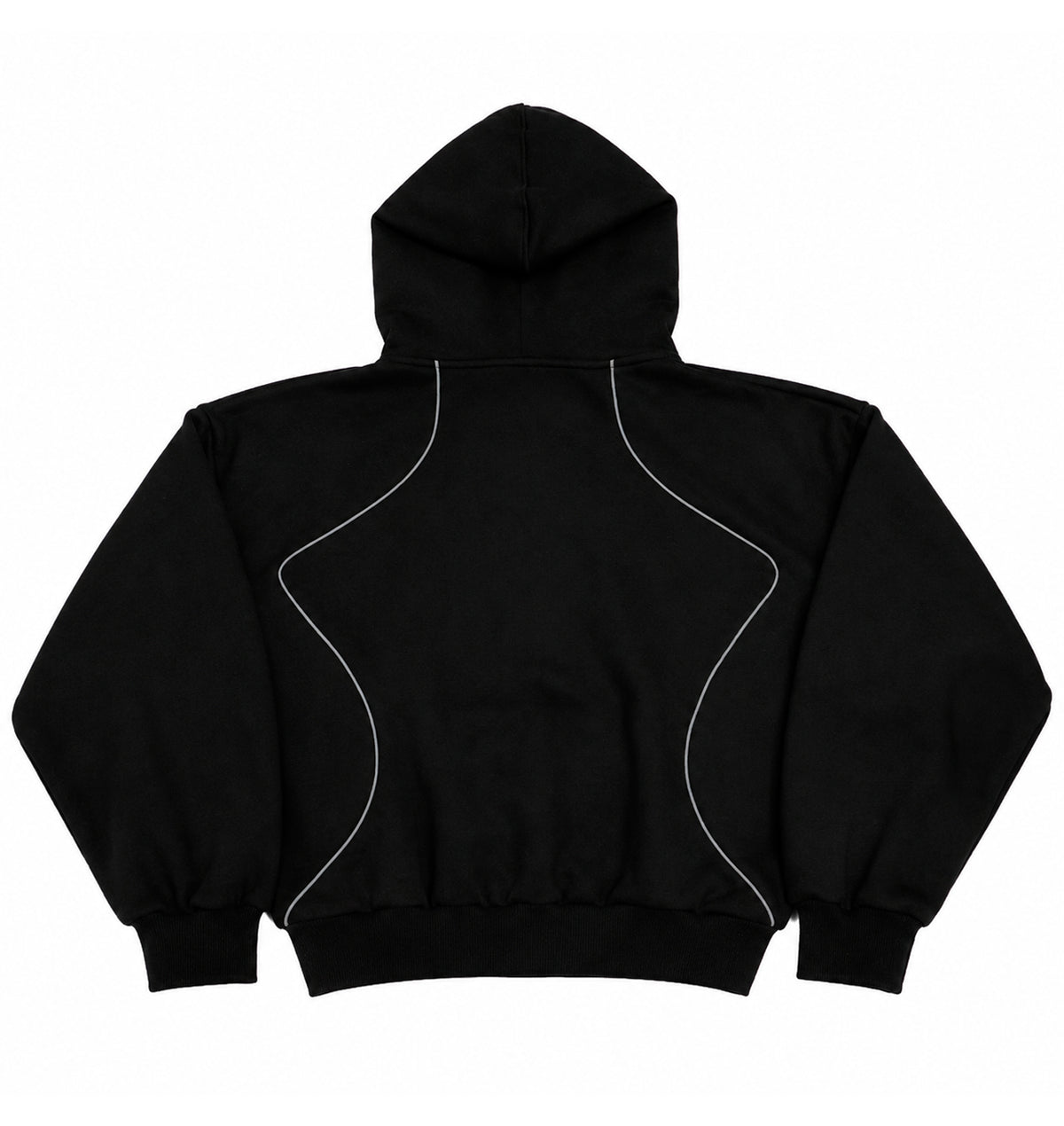 BLACK REFLECTIVE TRACKSUIT HOODIE