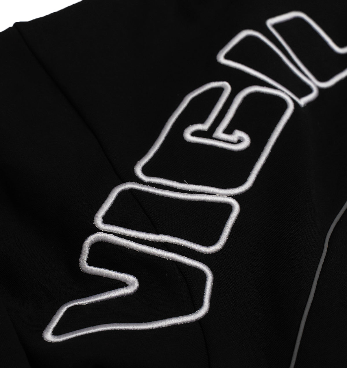 BLACK REFLECTIVE TRACKSUIT HOODIE