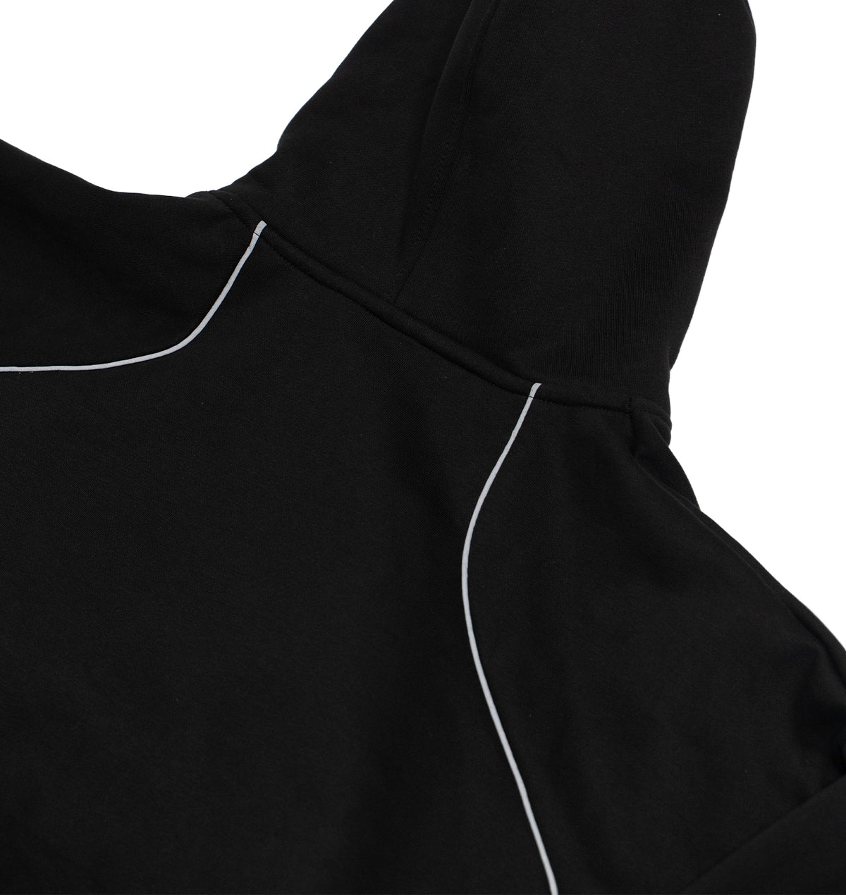 BLACK REFLECTIVE TRACKSUIT HOODIE