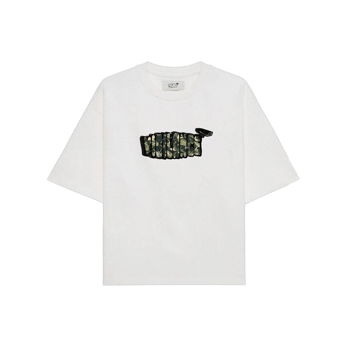 VIGILANCE WHITE CAMOUFLAGE TEE